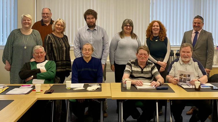 This image shows members of the Customer Scrutiny Group