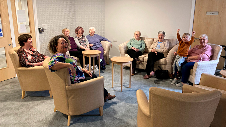 This image shows a meeting of a Participatory Budgeting group