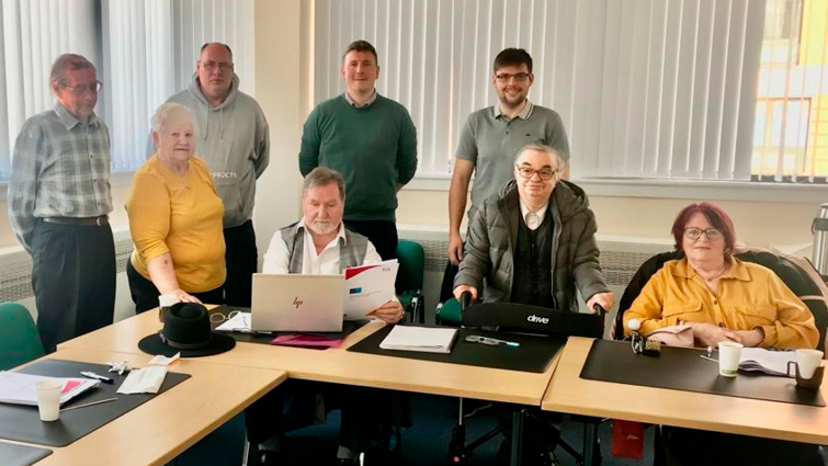 This image shows a meeting of the Customer Scrutiny Group