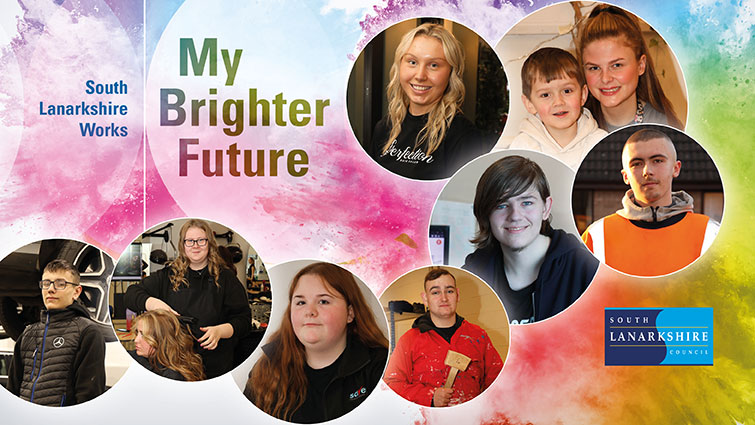 This images shows young people who have been helped to positive destinations by programmes ran by the council