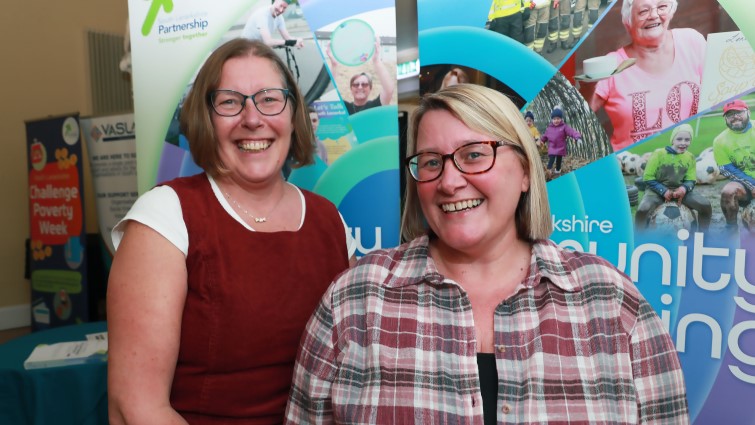 Clydesdale Community Partnership’s chair Pat Mavor (left) and Springhall and Whitlawburn Our Place Our Plan chair Cheryl Burnett.