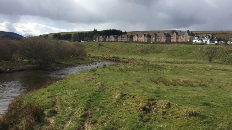 This image shows a general view of the village of Glespin