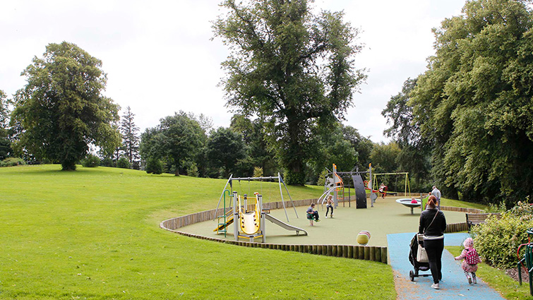 General view of a park in South Lanarkshire