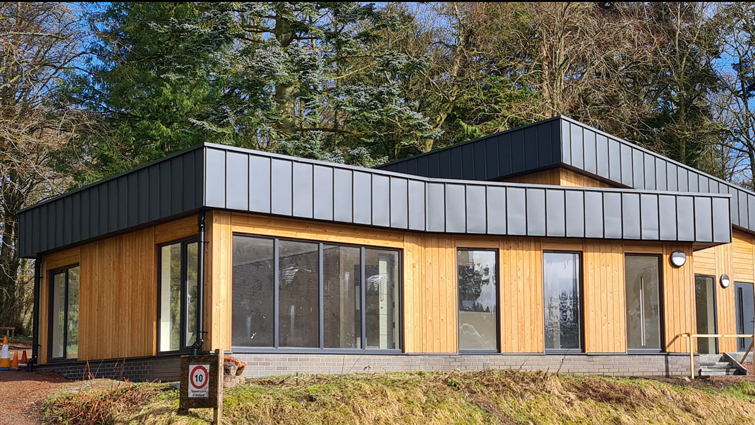 Wiston Lodge outdoor classroom, which was funded partly by the EU's LEADER programme.