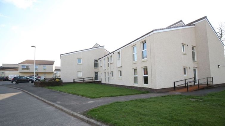 This is an external view of Blackwood Court Sheltered Housing