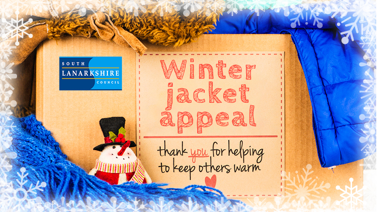 This graphic is to promote the annual winter jacket appeal 