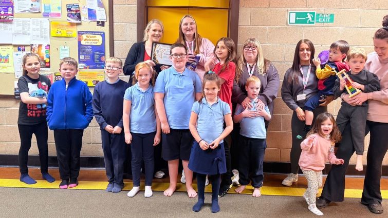 This image shows staff and young people from ASNsory Crew