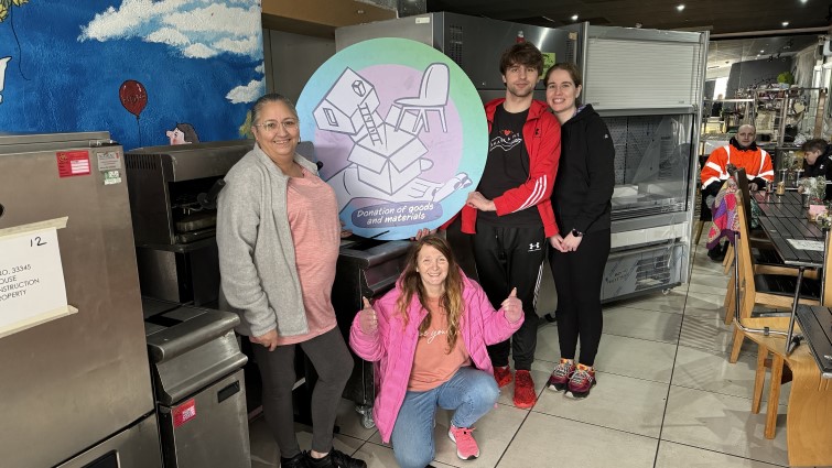 Share Alike community hub given catering equipment following request to the Community Wish List 