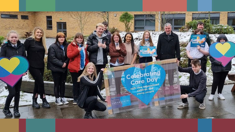 The South Lanarkshire Champions Board celbrations of Care Day involved children, young people and corporate parent organisations 