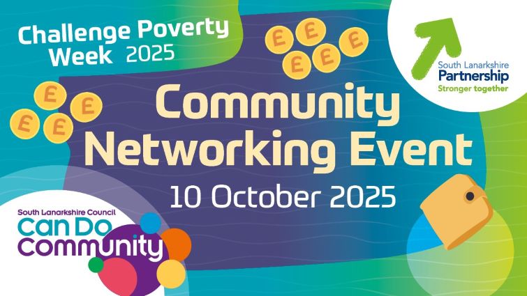 This is a graphic with the title Community Networking Event, 10 October 2024