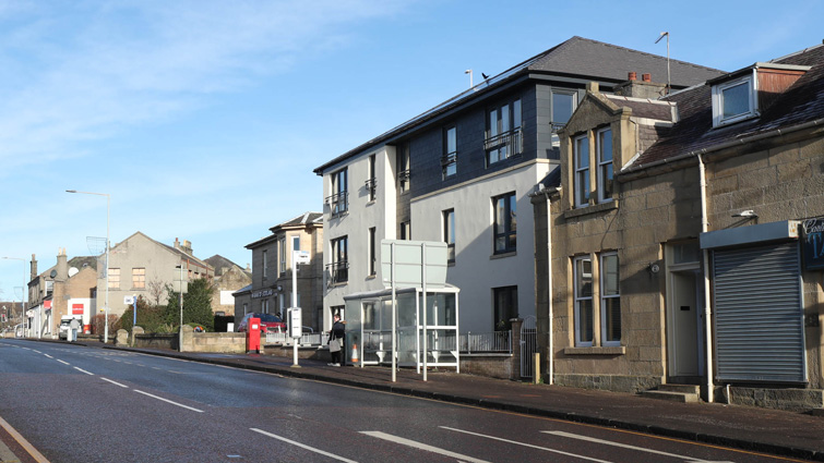 General view of the main street running through Carluke