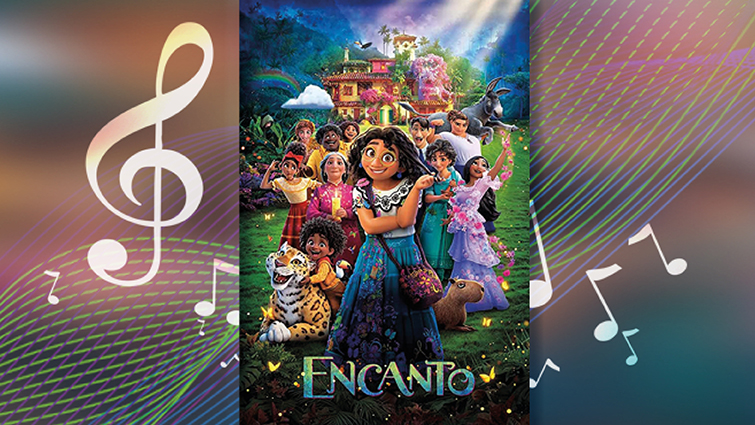 This image is to promote the sing along screening of Encanto at Lanark Memorial Hall 