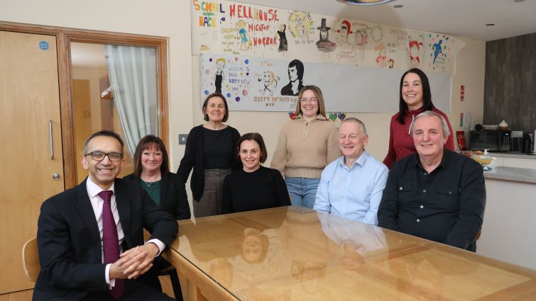 social work staff celebrating Hillhouse children&rsquo;s house receiving glowing praise following an inspection