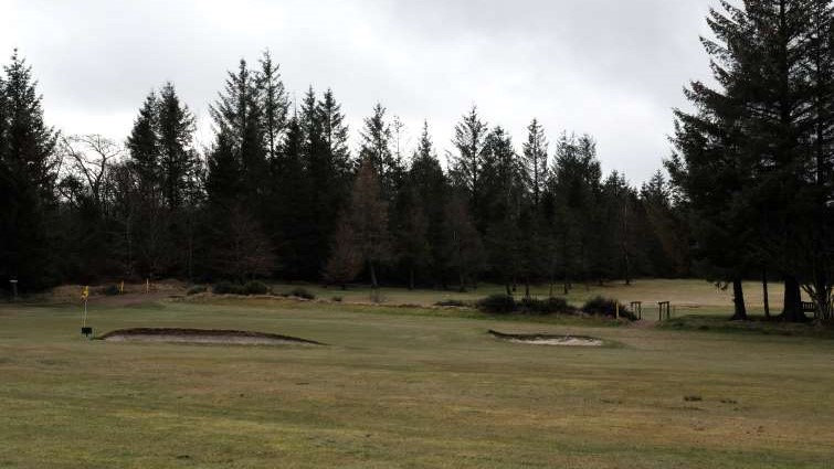 This is a general view of one of the holes at Hollandbush Golf Club 
