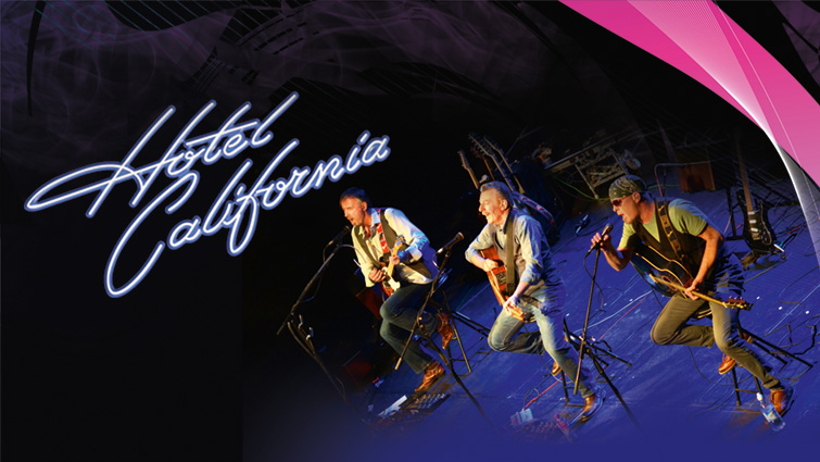 This image shows some members of the Eagles tribute band Hotel California 