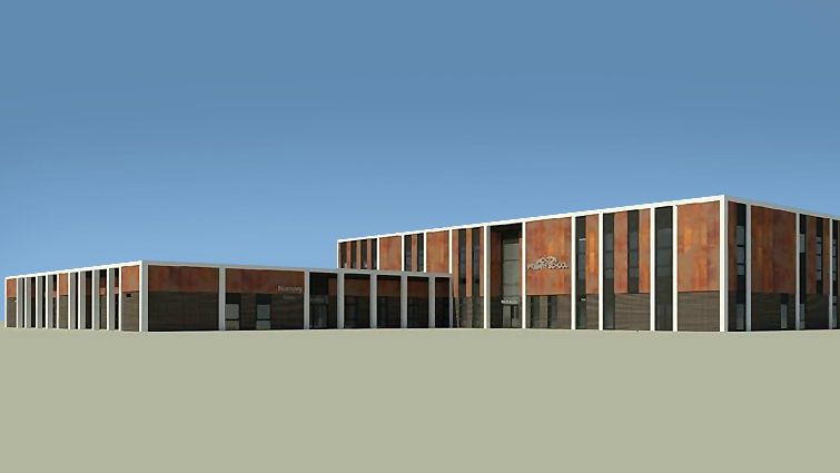 This image is an artist's impression of the new Jackton Primary School 