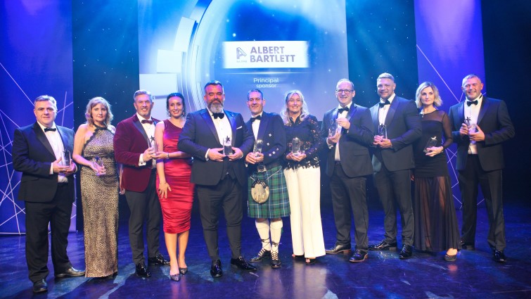 This image shows the winners of each category of the Lanarkshire Business Excellence Awards 2023 