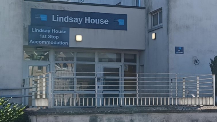 This is an exterior image of the council's temporary accommodation centre Lindsay House in East Kilbride which is to close