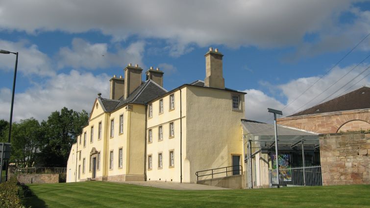 This is an exterior view of Low Parks Museum in Hamilton