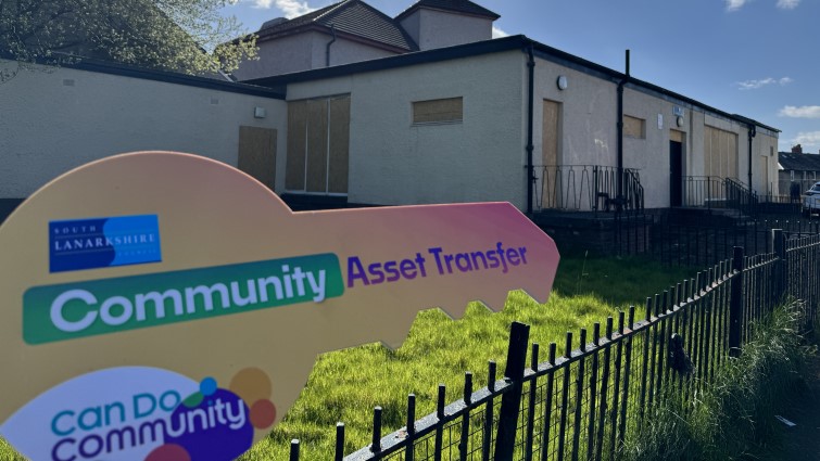 This image shows Low Waters Hall with a Community Asset Transfer prop in the foreground 