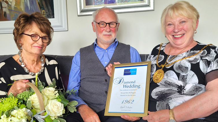 Couple celebrate 60 happy years together