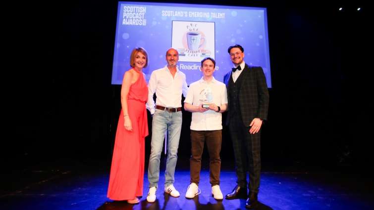 Holy Cross Reading Cafe - Scottish Podcast Awards - pic Dram Media
