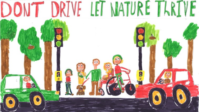 Ruby Coia's winning design for the Road Safety Calendar Competition, 2024. 