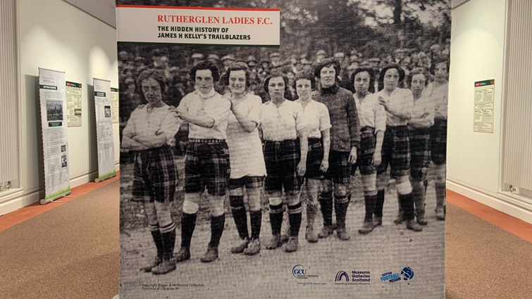 Rutherglen Ladies Football display 