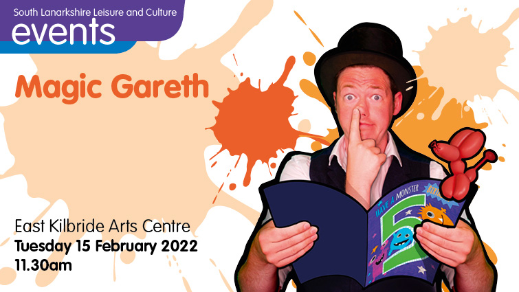 Magic Gareth will bring his family show to East Kilbride audiences.