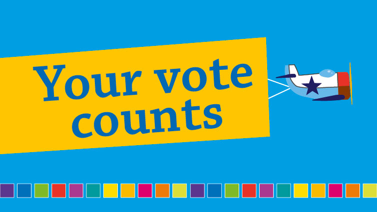 Your vote counts logo