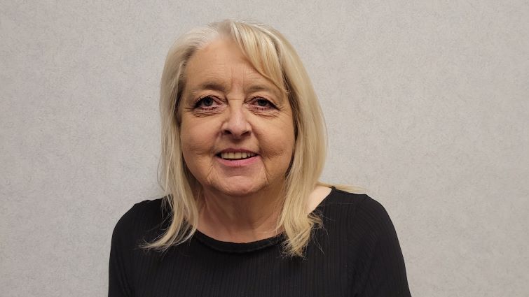 This image is a head and shoulder photograph of Councillor Lesley McDonald who has passed away