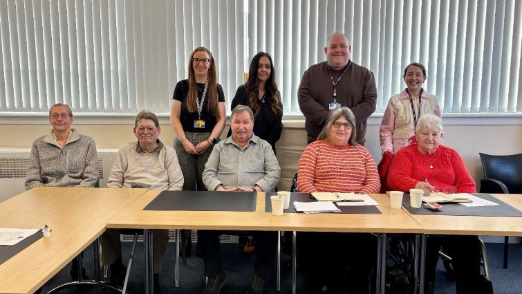 This images shows members of the Customer Scrutiny Group 