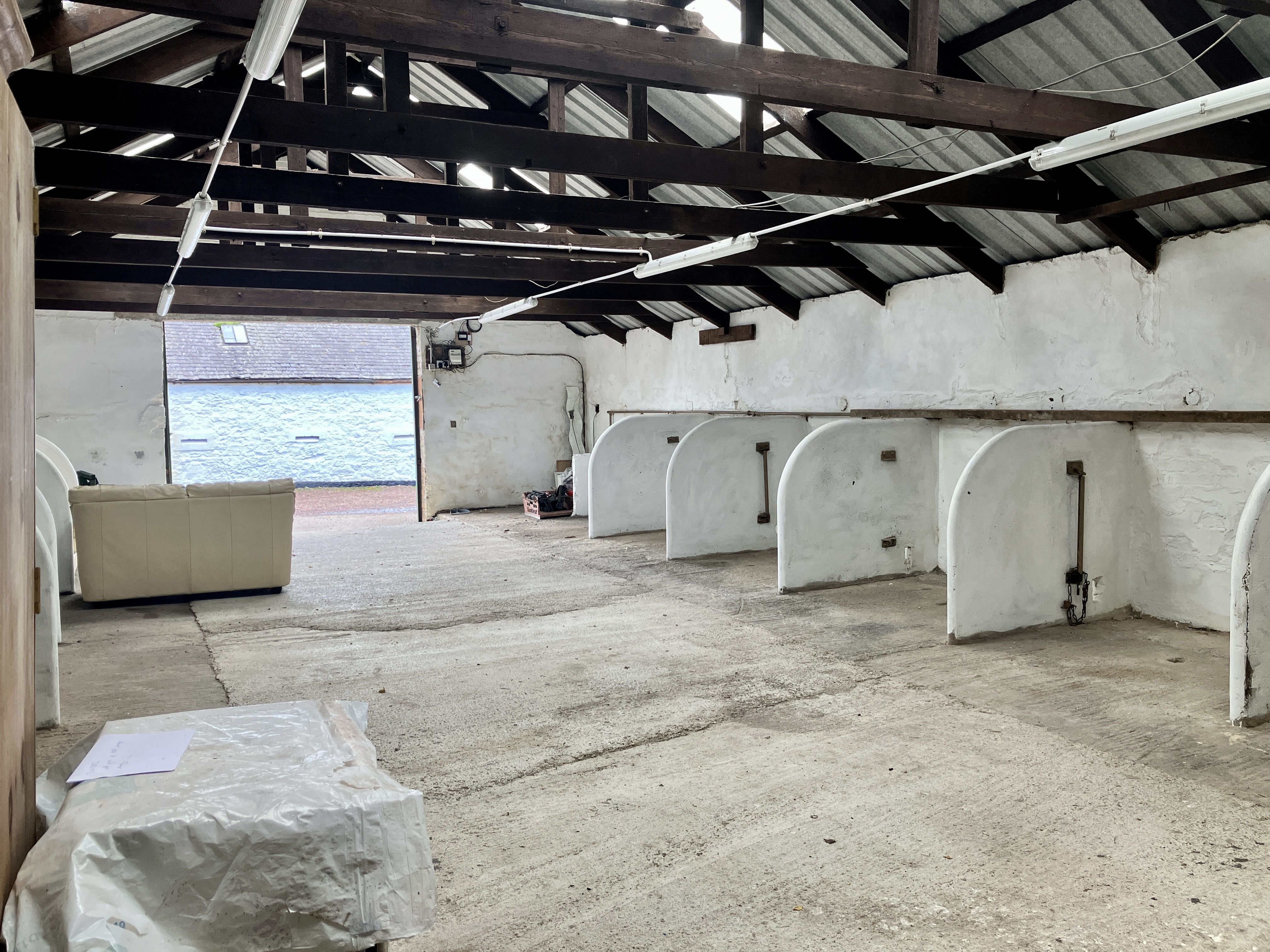 This image shows the Cowbrye at Loanhead Farm which will be transformed into a bistro cafe 
