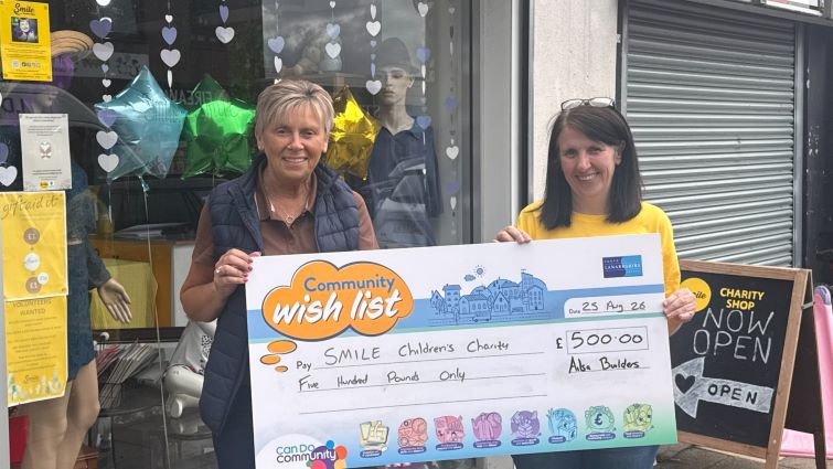 Donation helps charity build on work that sees children SMILE