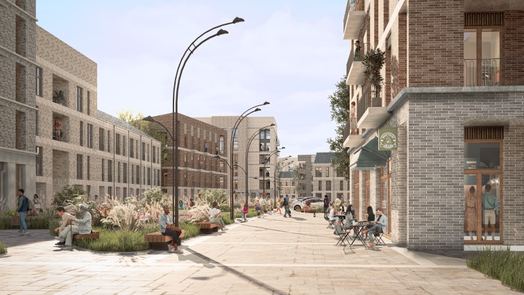 This is an artists impression of how the residential units would look at a revamped EK Town Centre